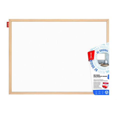 Tablica suchościeralna magnetyczna Memobe biała, 120x80cm - 2