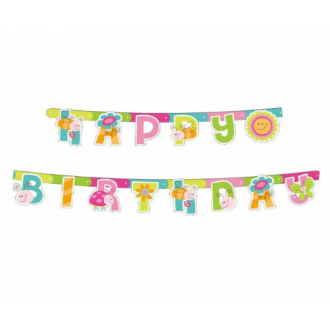 Girlanda "Wiosna - Happy Birthday"