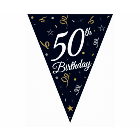 Girlanda papierowa B&C z flagami "50"