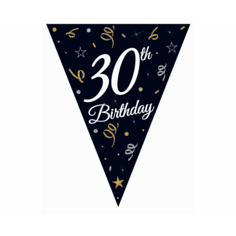 Girlanda papierowa B&C z flagami "30"