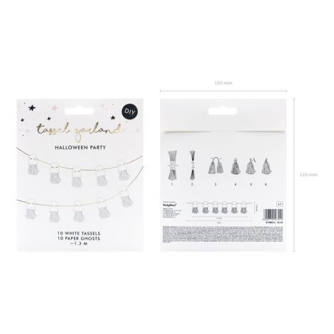 Girlanda papierowa - Duchy, 1,3m - 5