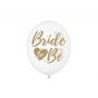 Balony Bride to be, 30cm, Crystal Clear, 6 sztuk - 2
