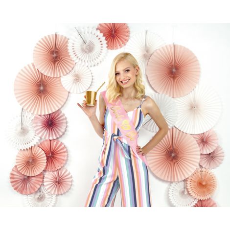 Szarfa PartyDeco Bride to be, Różowa, 75cm - 2
