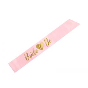 Szarfa PartyDeco Bride to be, Różowa, 75cm