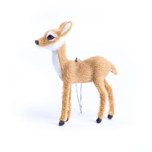 Zawieszka Sarenka dpCraft Deco Brąz z brokatem, 10cm