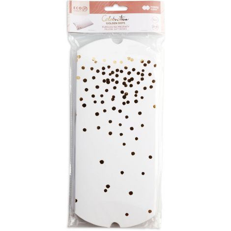 Pudełka na prezenty Golden Dots, 21x10cm, 5 szt - 2