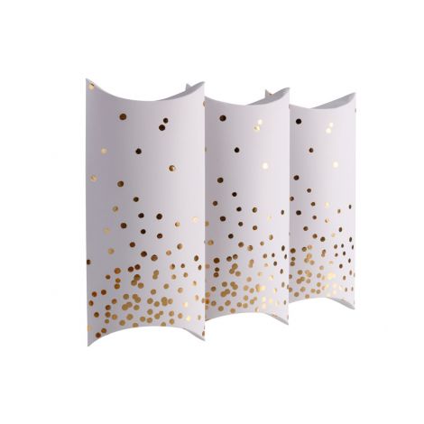 Pudełka na prezenty Golden Dots, 21x10cm, 5 szt - 3