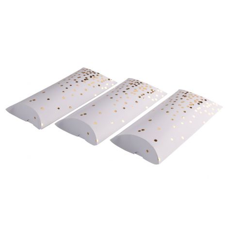Pudełka na prezenty Golden Dots, 21x10cm, 5 szt - 5