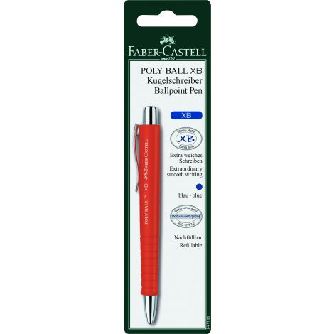 Długopis Faber-Castell Poly Ball, mix kolorów, XB - 3