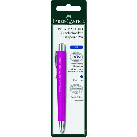 Długopis Faber-Castell Poly Ball, mix kolorów, XB - 4