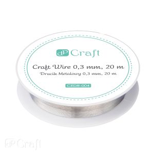 Drucik metalowy dpCraft Srebrny, 20m