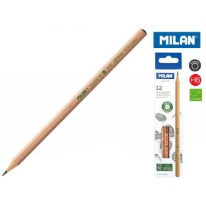 Ołówek Milan Natural sześciokątny HB, bez gumki