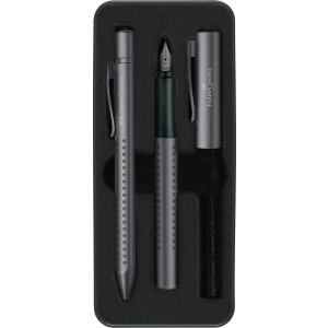 Zestaw Prezentowy Faber-Castell Grip 2011 Edycja Limitowana Pióro + Długopis Antracyt