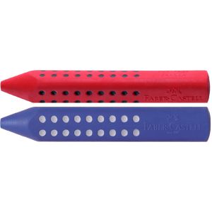 Gumka do mazania Faber-Castell Grip 2001, niebieska/czerwona
