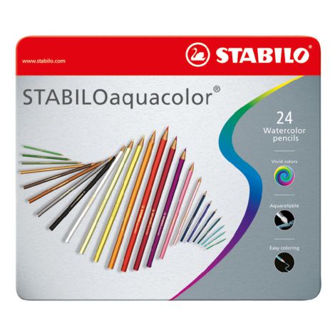 Kredki akwarelowe Stabilo Aquacolor 24kol