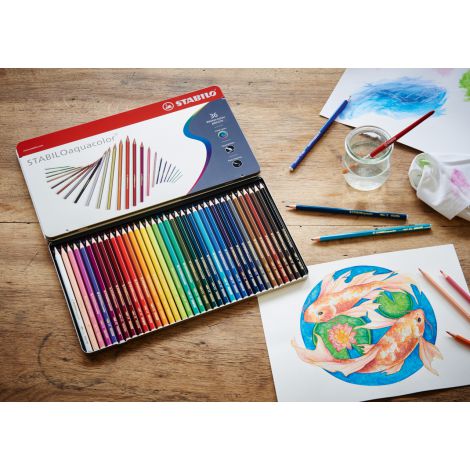 Kredki akwarelowe Stabilo Aquacolor 12kol - 2