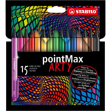 Pisaki Stabilo Pointmax 68 0.8mm, 15 kolorów