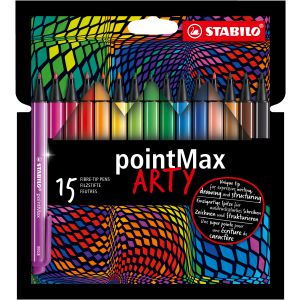 Pisaki Stabilo Pointmax 68 0.8mm, 15 kolorów