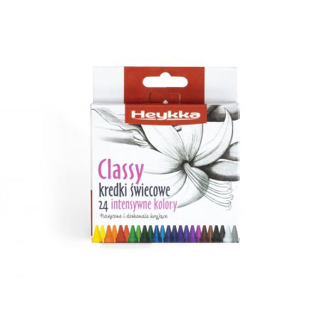 Kredki świecowe Heykka Classy 24 szt - 2