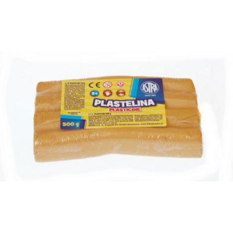 Plastelina Astra, 0.5 kg, złota metaliczna