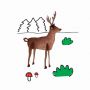Zestaw kształtów tekturowych Happy Color 3D Forest Animals, 5szt - 4