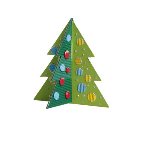 Zestaw kształtów tekturowych Happy Color 3D Christmas Tree, 2 szt - 3