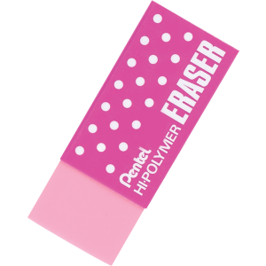 Gumka do mazania Pentel Hi-Polymer, różowa