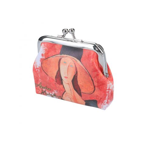 Portfelik Carmani mały - A. Modigliani, Czerwony - 2
