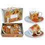 Komplet dwóch filiżanek Carmani 125ml espresso ze spodkami - V. van Gogh, Słoneczniki - 2