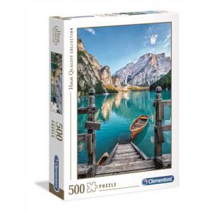 Puzzle Clementoni 500el Braies Lake