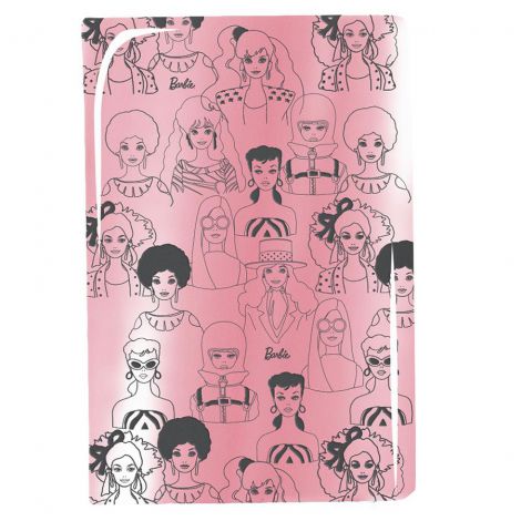 Notes/Pamiętnik Paso Barbie z gumką holograficzny A5/96/80g linia