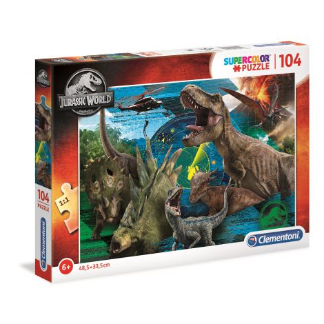Puzzle Clementoni 104el Supercolor Jurrasic World