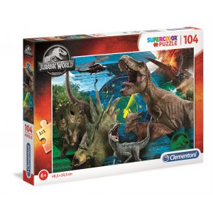 Puzzle Clementoni 104el Supercolor Jurrasic World