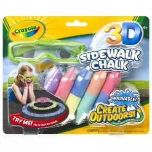 Zestaw kreatywny Crayola Kreda 3D z okularami