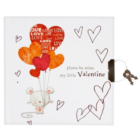 Pamiętnik z kłódką Starpak Valentine 13,5x13,5cm