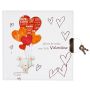 Pamiętnik z kłódką Starpak Valentine 13,5x13,5cm - 2