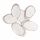 Plastry Drewna dpCraft Bielone Owal 5-8cm, 6szt