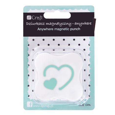 Dziurkacz magnetyczny dpCraft Anywhere 3,8cm Serca