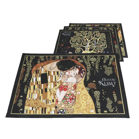 Komplet czterech podkładek na stół - G. Klimt, mix - 2
