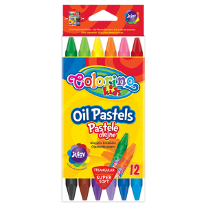 Pastele olejne Colorino Trójkątne, 12 kolorów