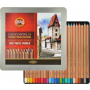 Pastele suche w ołówku Koh-i-Noor Gioconda, 24 kolory, metalowe opakowanie - 2