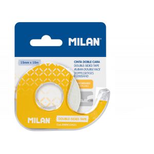 Taśma dwustronna Milan 15mm x 10m, z dyspenserem