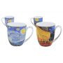 Komplet dwóch kubków Carmani 450ml - V. van Gogh, Taras kawiarni nocą i Gwiaździsta Noc - 3