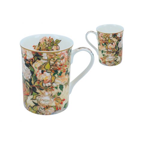 Kubek Classic New Carmani 350ml - V. van Gogh, Wazon z różami - 2