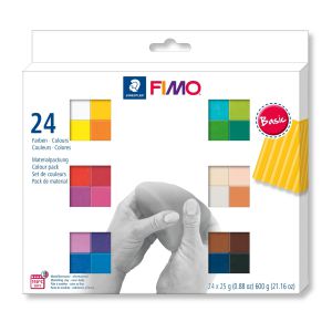 Zestaw biżuteryjny Staedtler Fimo Soft, Basic, 24x25g