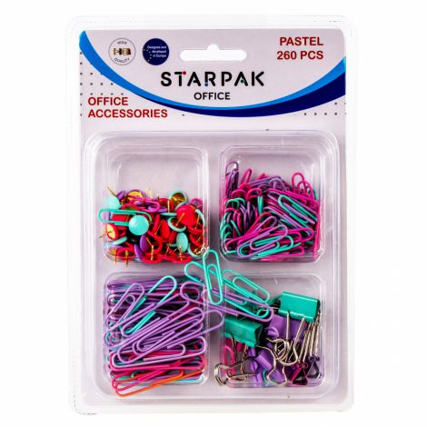 Zestaw biurowy Starpak Pastel, 260szt