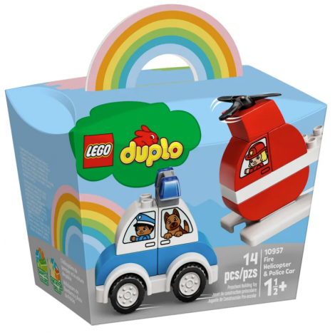 LEGO Duplo 10957 Helikopter strażacki i radiowóz