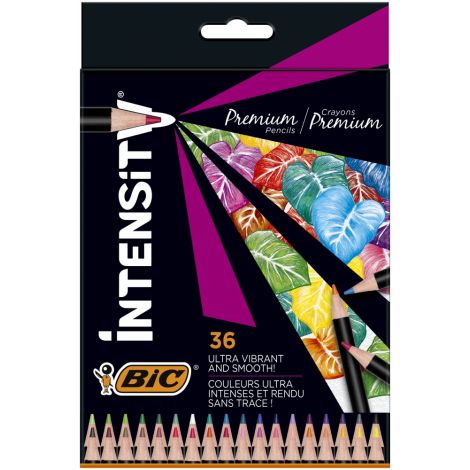 Kredki ołówkowe Bic Intensity Premium, 36 kolorów