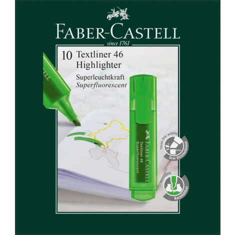 Zakreślacz Faber-Castell 1546, zielony - 3