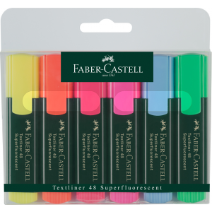 Zakreślacze Faber-Castell 48, 6 kolorów